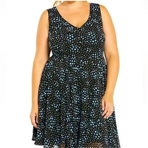 Torrid blue heart dress size 20